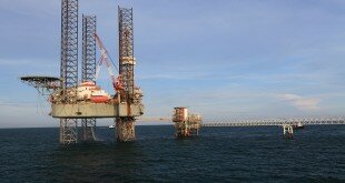 An offshore oil platform (Image source : PHE)